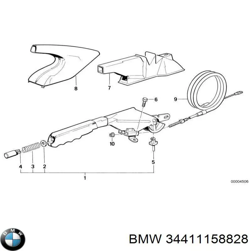 34411160801 BMW palanca freno mano