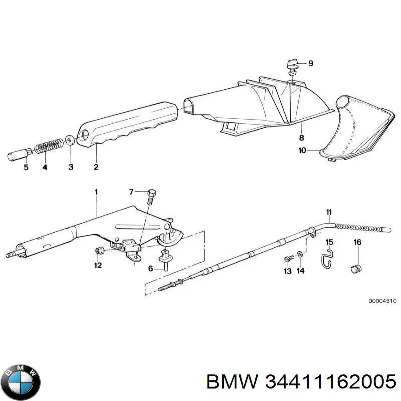 Cable de freno de mano trasero derecho/izquierdo BMW 34411162005 precio, desde 12,21 EUR