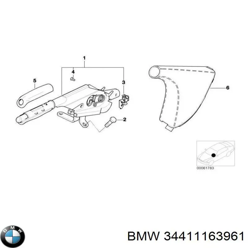 34411163961 BMW palanca freno mano