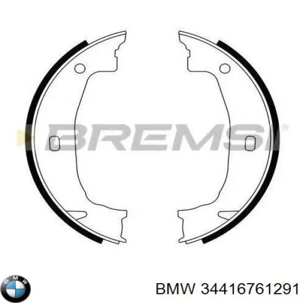 34416761291 BMW juego de zapatas de frenos, freno de estacionamiento