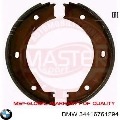 Juego de zapatas de frenos, freno de estacionamiento BMW 5 E28