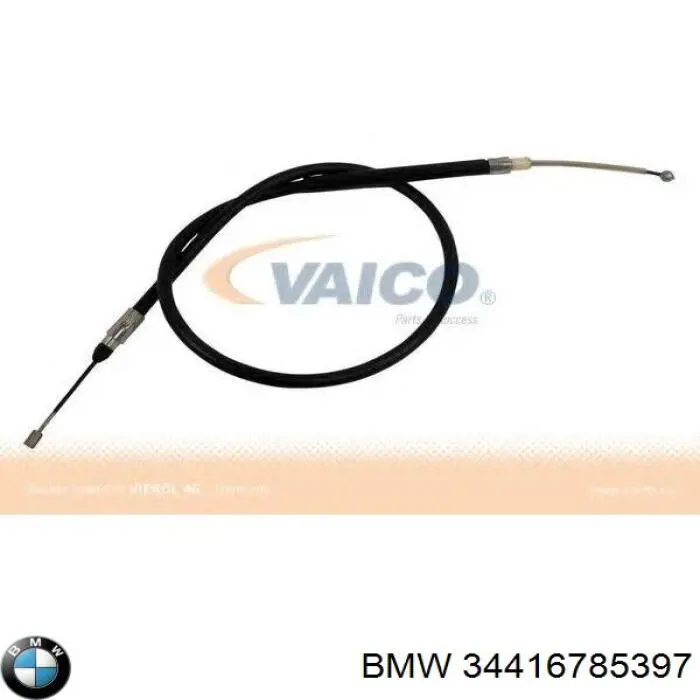 34416776412 BMW cable de freno de mano trasero derecho/izquierdo