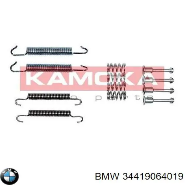 34419064019 BMW kit de montaje, zapatas de freno traseras