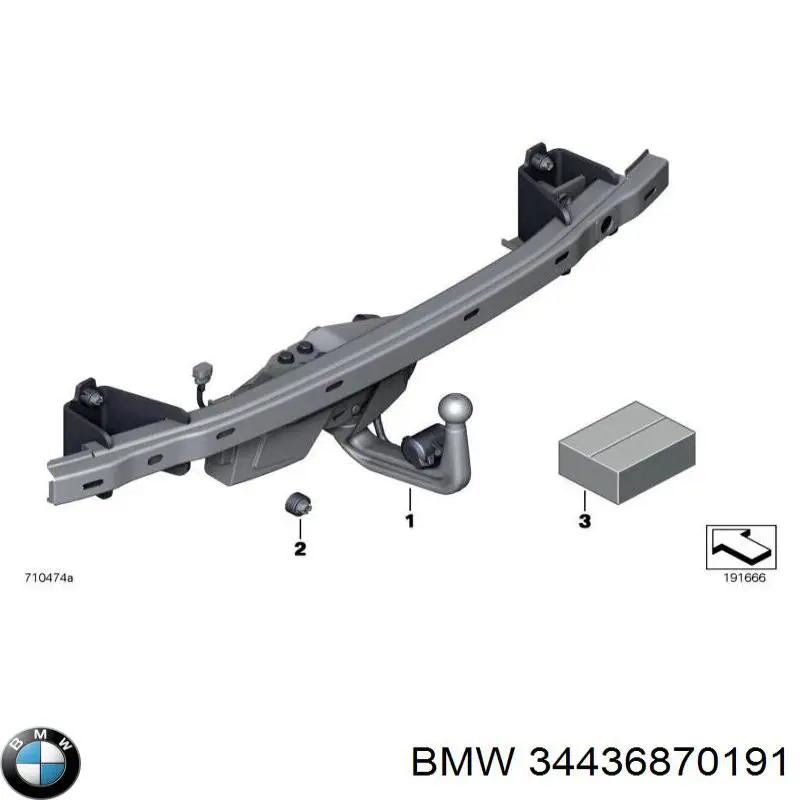 Cable de freno de mano trasero izquierdo BMW 34436870191 precio, desde 47,54 EUR