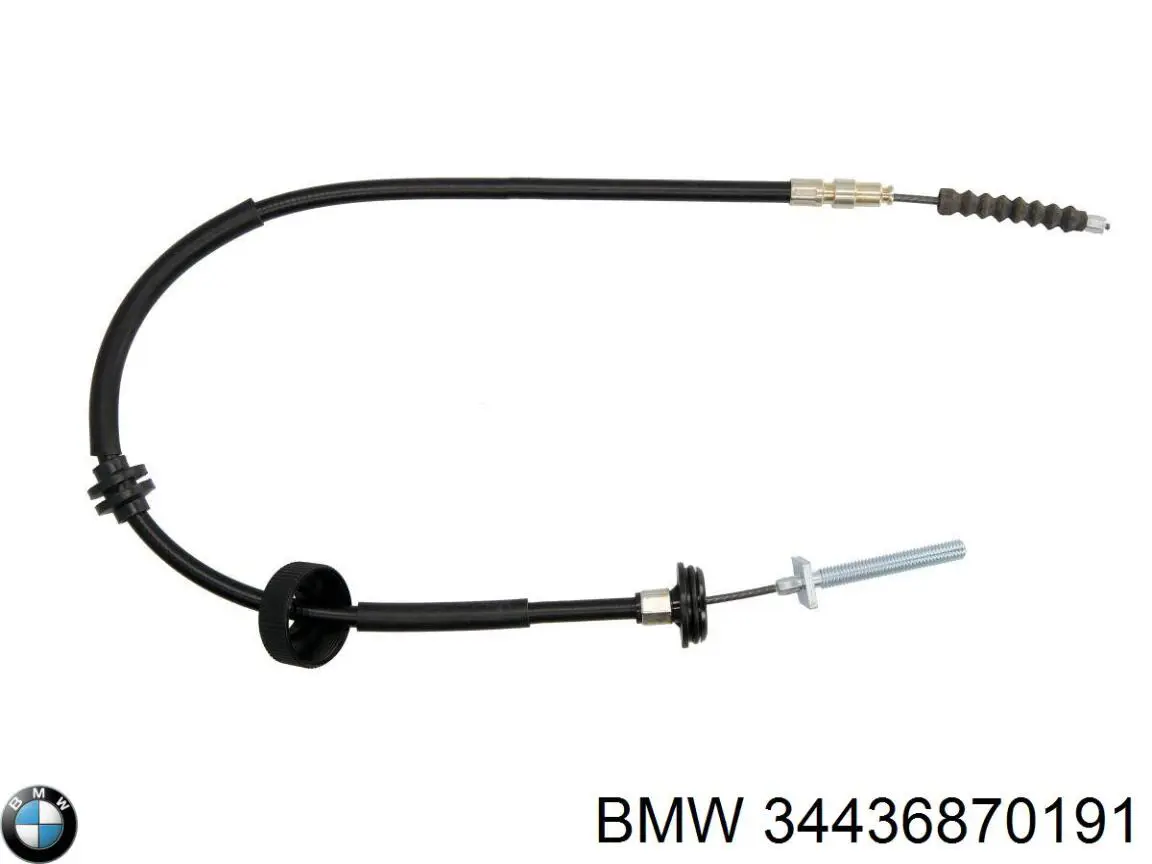 34436870191 BMW Cable de freno de mano trasero izquierdo