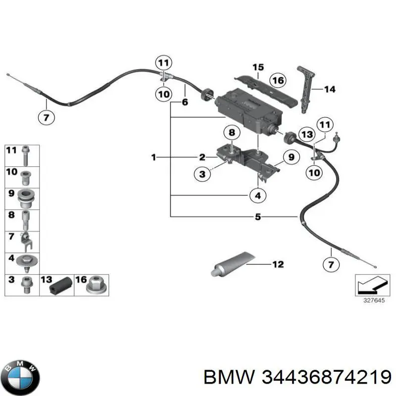 Motor del actuador de la pinza de freno trasera BMW 34436856932 precio, desde 287,89 EUR