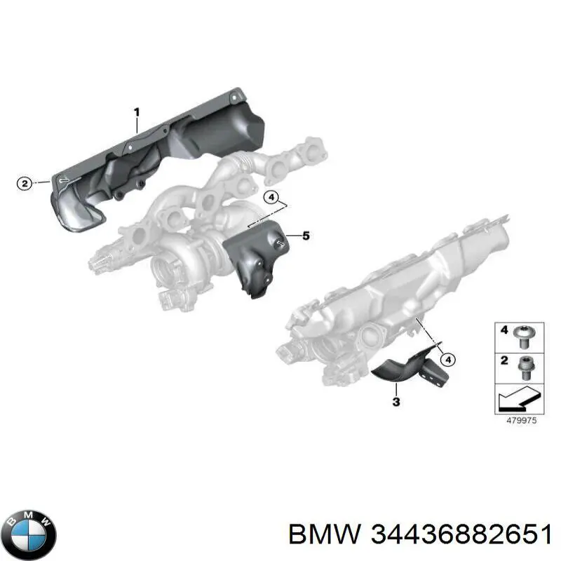 34436882651 BMW motor de accionamiento del freno de mano