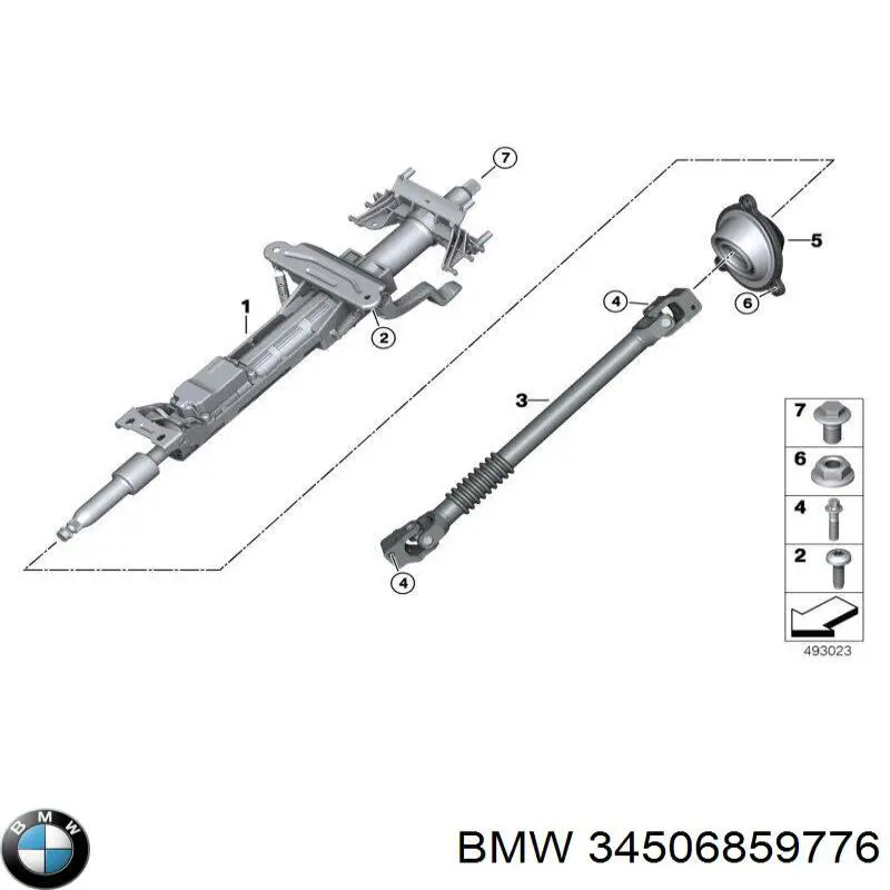 Tuerca de fijación del tubo de escape BMW 34506859776 precio, desde 2,09 EUR