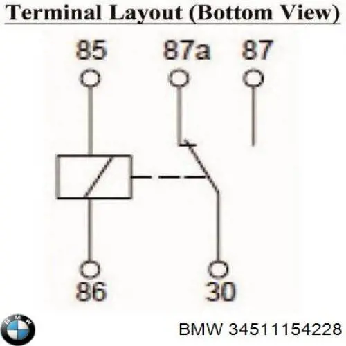 34511154228 BMW relé eléctrico multifuncional