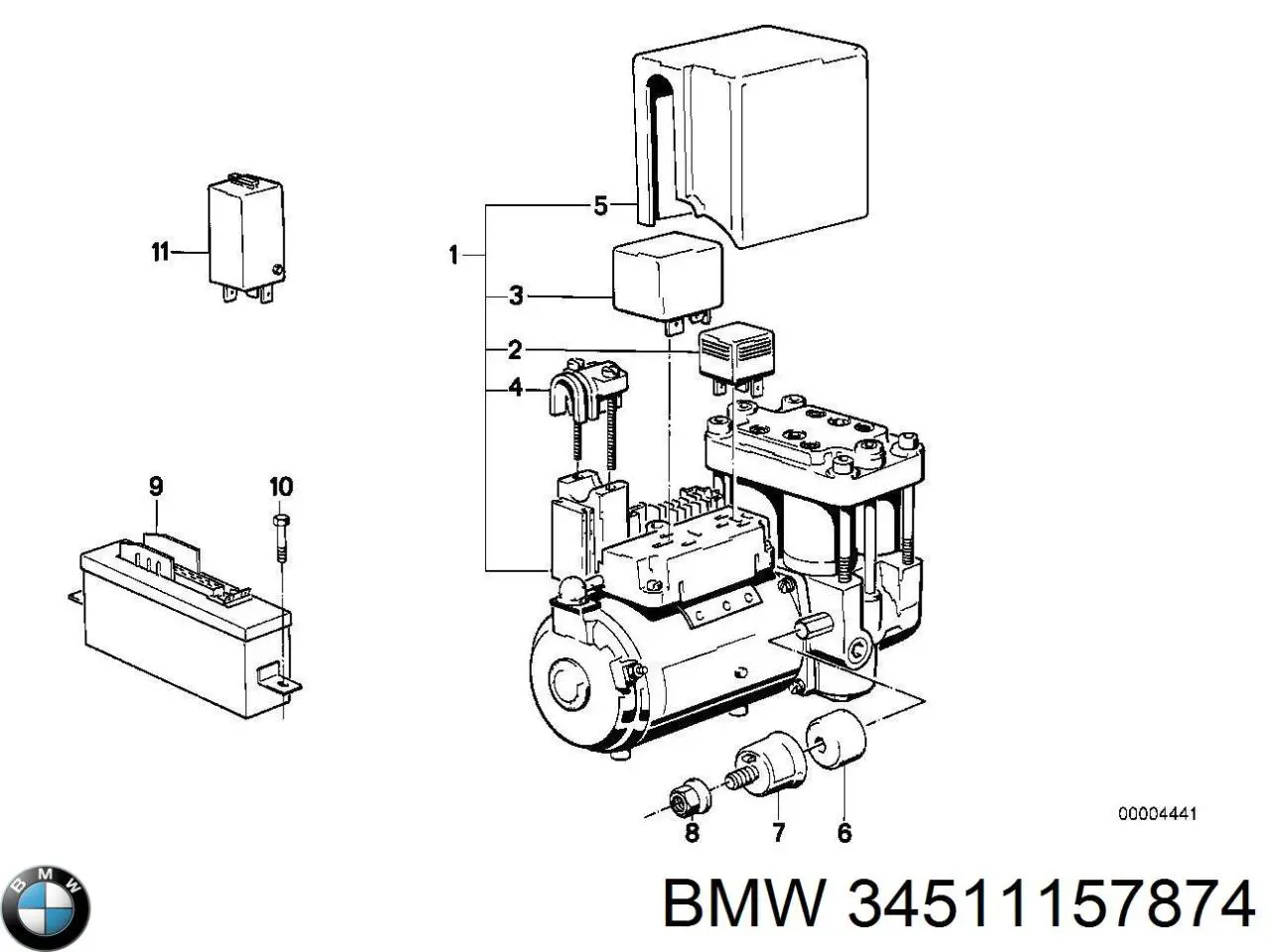 34511157874 BMW módulo hidráulico abs