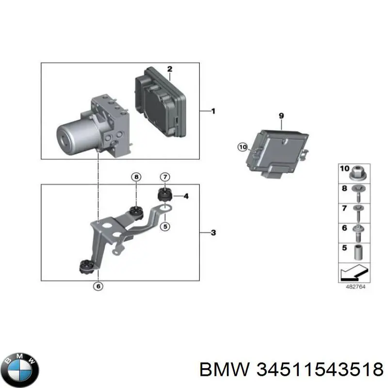 Bloque hidráulico ABS BMW 34515A36079 precio, desde 856,68 EUR