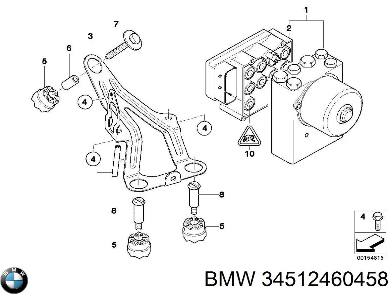 Bloque hidráulico ABS BMW 34512460458 precio, desde 1625,32 EUR