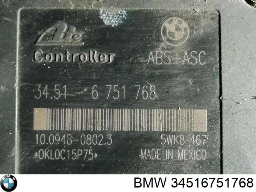 34516751768 BMW módulo hidráulico abs