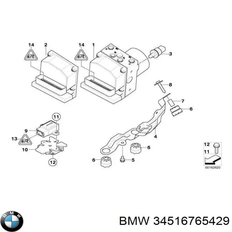 34516756215 BMW módulo hidráulico abs