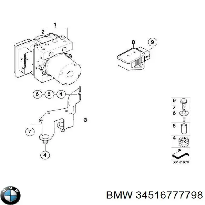 34516791108 BMW módulo hidráulico abs