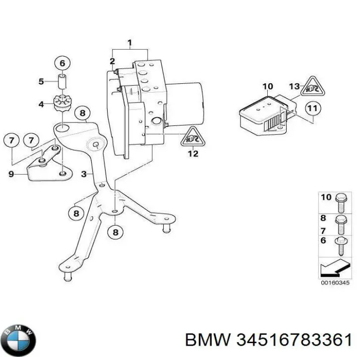 Bloque hidráulico ABS BMW 34516783361 precio, desde 162,62 EUR