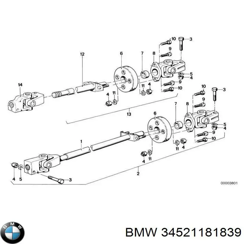 Sensor ABS delantero BMW 34521181839