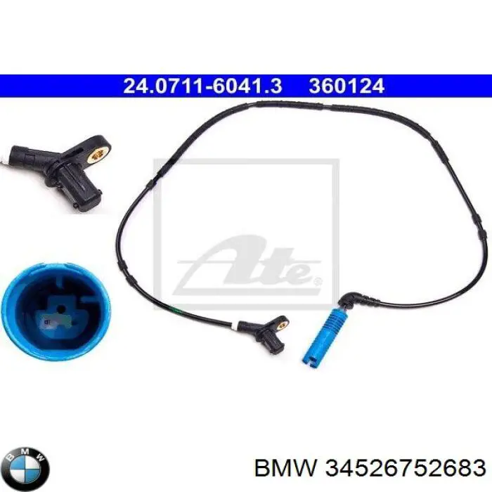 Comprar 34526752683 BMW Sensor revoluciones de la rueda, trasero