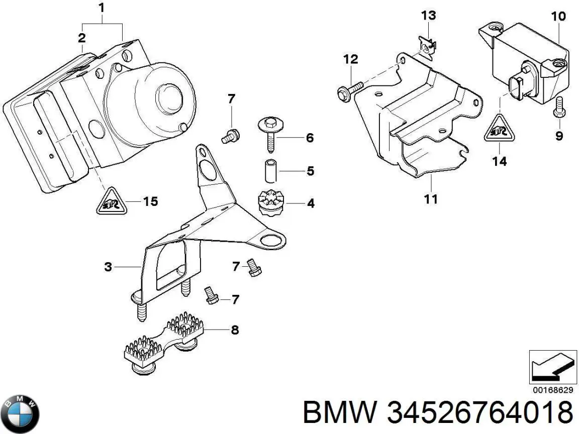 Sensor de aceleración longitudinal BMW 34526764018 precio, desde 66,79 EUR