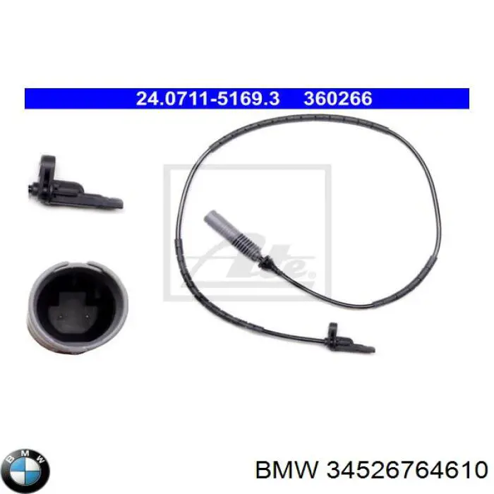 Sensor ABS, rueda trasera BMW 34526764610 precio, desde 29,01 EUR