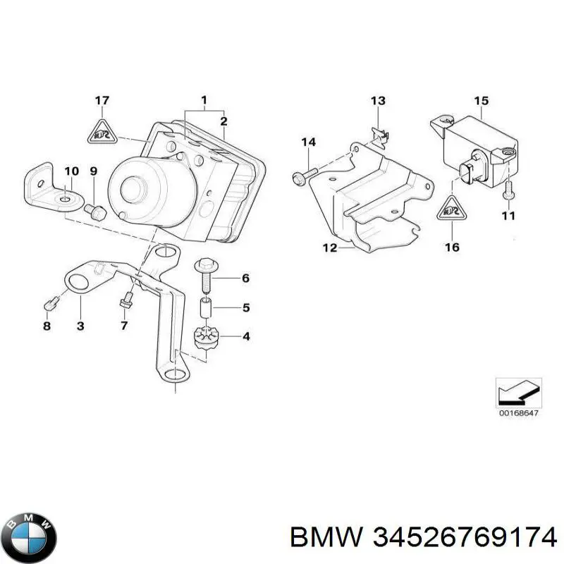 Comprar 34526769174 BMW Sensor de aceleración longitudinal