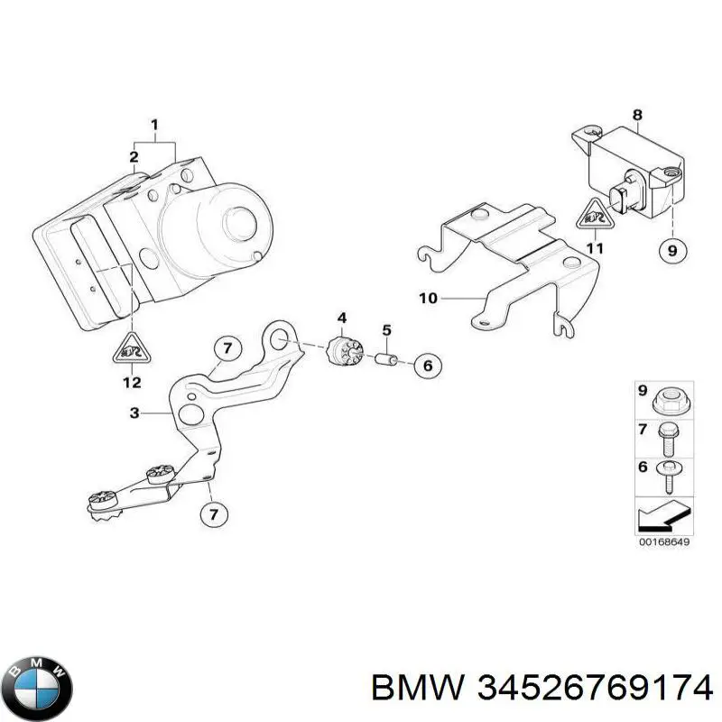 Sensor de aceleración longitudinal BMW 34526769174 precio, desde 618,67 EUR
