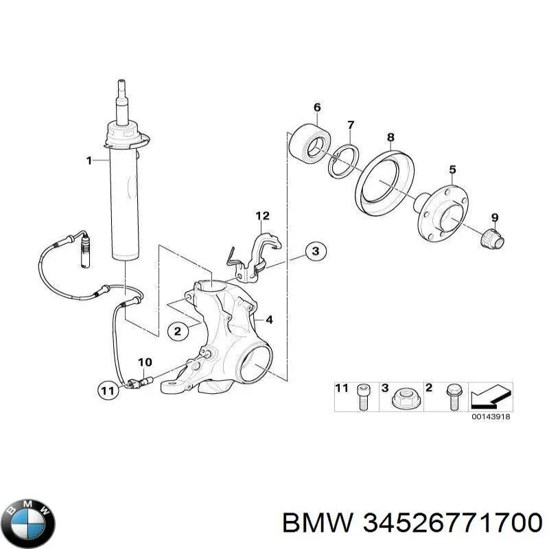Sensor ABS de rueda delantera BMW 34526771700 precio, desde 31,37 EUR