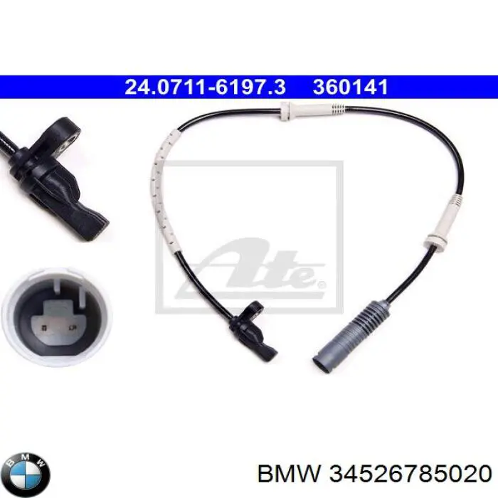 34526785020 BMW sensor abs delantero