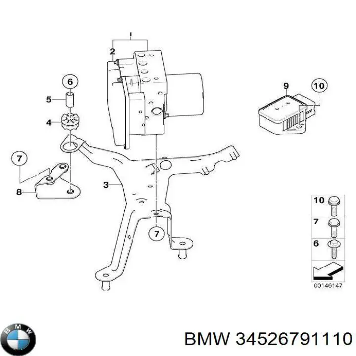Módulo ABS para BMW 5 (E61)