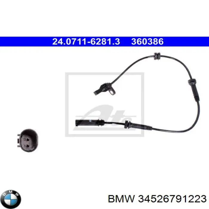 Sensor ABS de rueda delantera BMW 34526791223 precio, desde 35,00 EUR