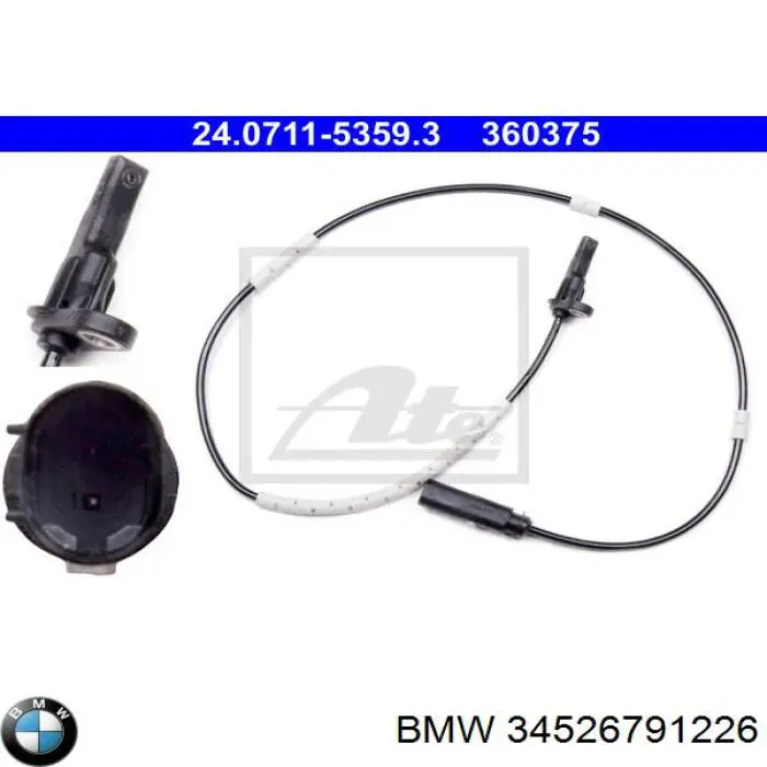 34526791226 BMW sensor abs trasero