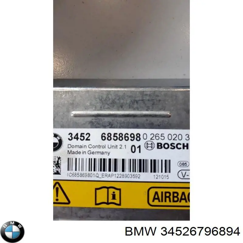 34526855995 BMW procesador del modulo de control de airbag