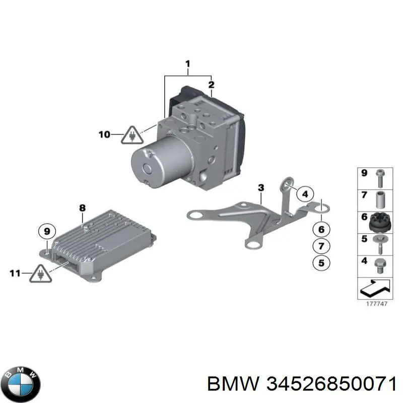 34526790361 BMW módulo hidráulico abs