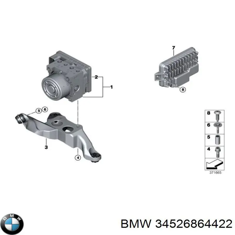 Módulo de control ABS BMW 34526864422 precio, desde 191,66 EUR