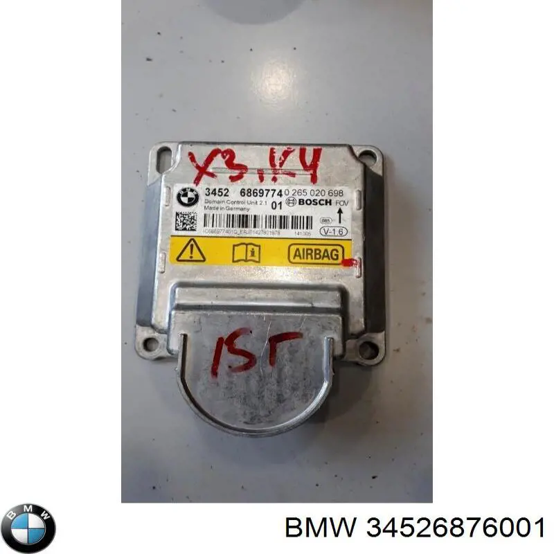 Módulo de control de airbag 34526863389 BMW