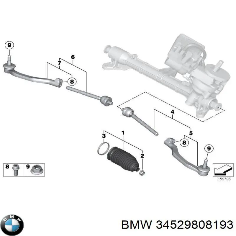 Comprar 34529808193 BMW Sensor revoluciones de la rueda, delantero