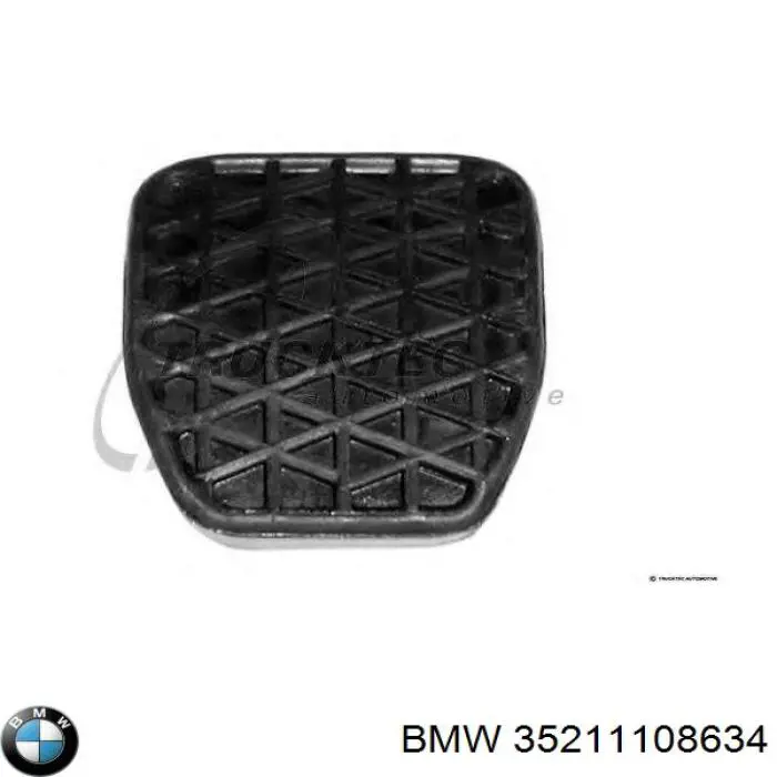 35211108634 BMW revestimiento del pedal, pedal de embrague