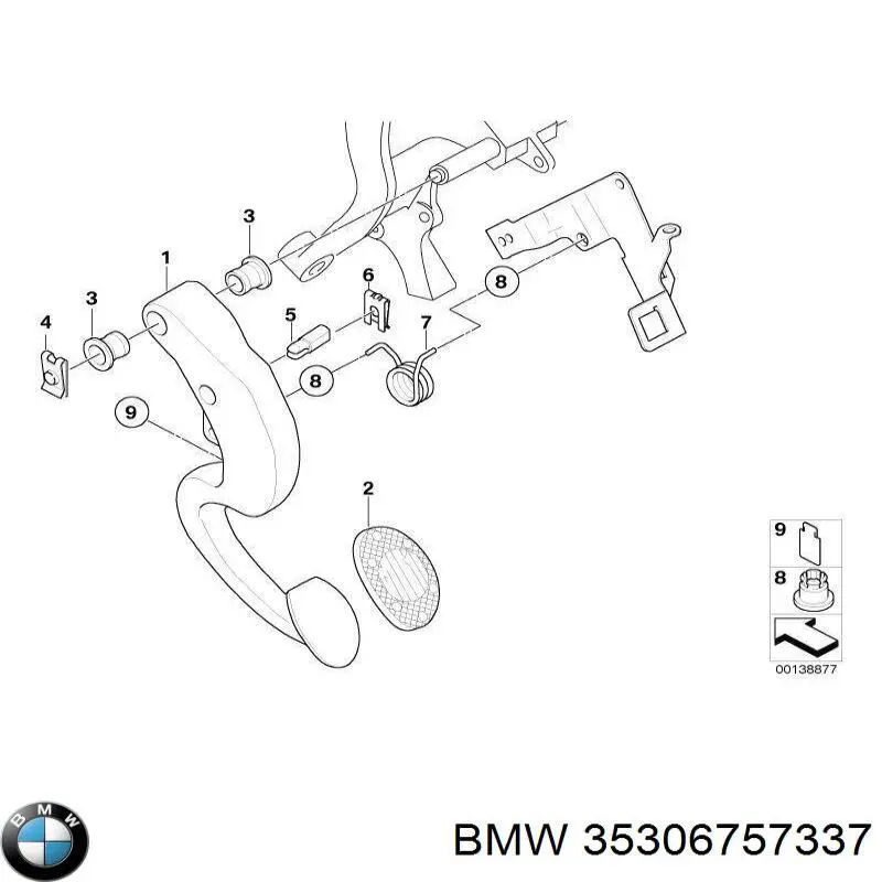 Comprar Pedal embrague Mini Cooper  R50, R53