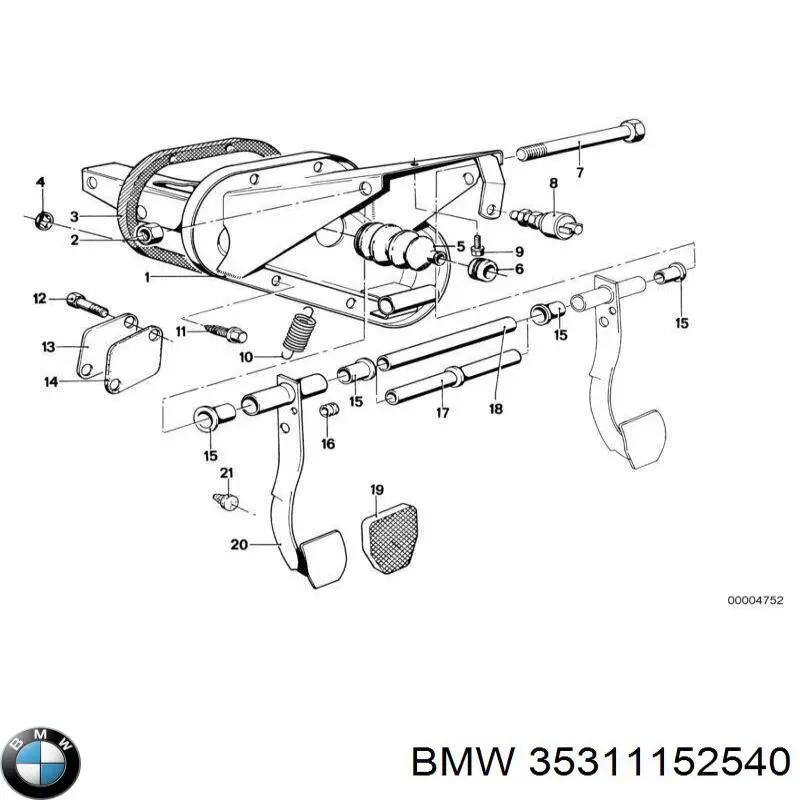 35311152540 BMW kit de reparación, motor de arranque