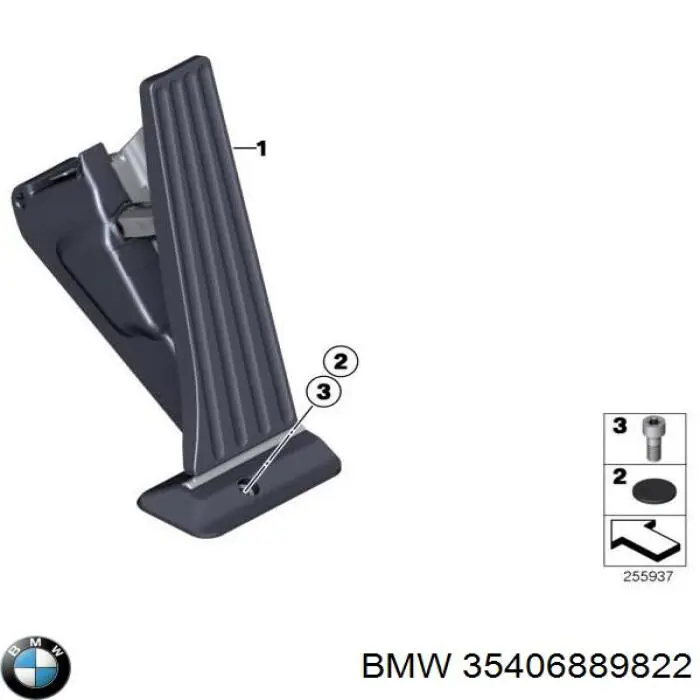 Potenciómetro pedal acelerador BMW 35406889822 precio, desde 71,15 EUR