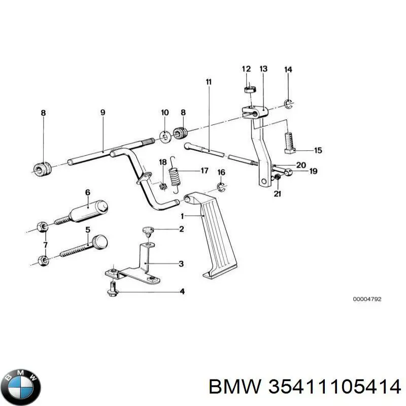 Potenciómetro pedal acelerador BMW 35411105414 precio, desde 25,71 EUR