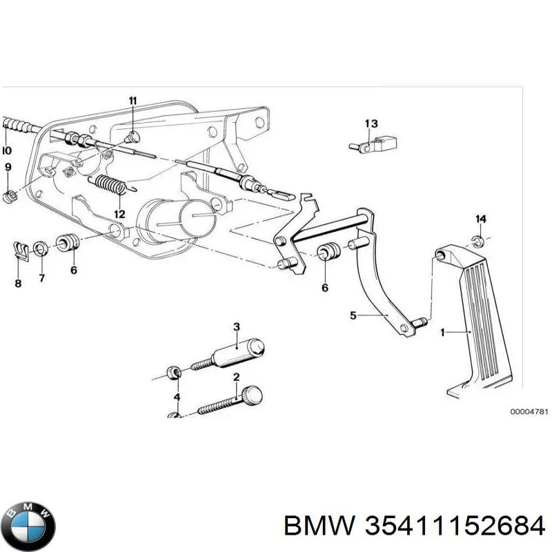 Cable del acelerador BMW 3 sedán (E21) (1975 - 1984) precio, desde 4,96 EUR