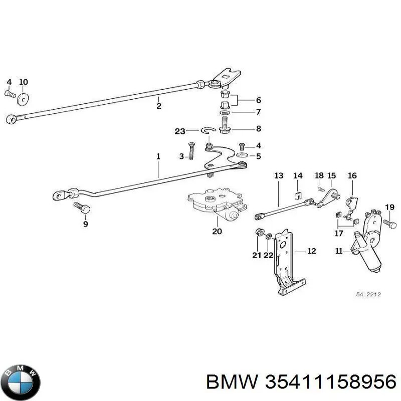 35411158956 BMW silga de acelerador