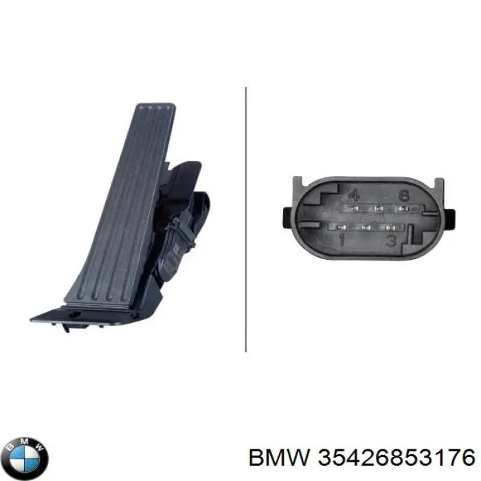 35426786589 BMW pedal de acelerador
