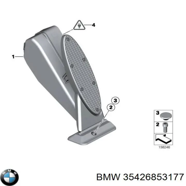 Pedal del acelerador 35426786591 BMW