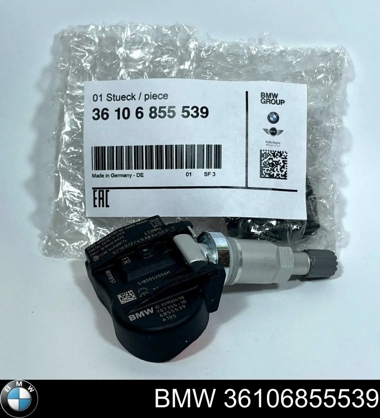 36106855539 BMW sensor de presion de neumaticos