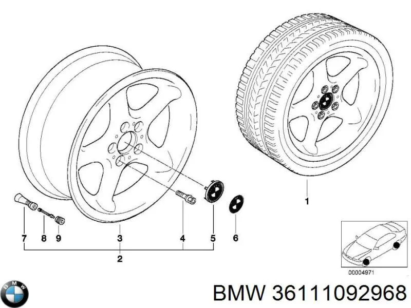 Rines BMW 36111092968 precio, desde 75,50 EUR