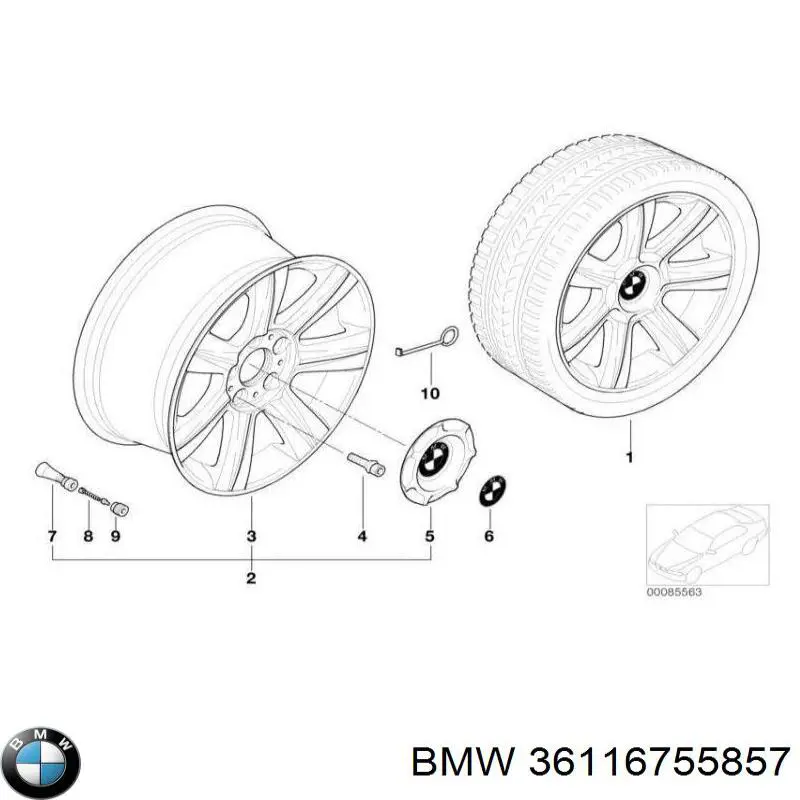 Rines BMW 36116755857 precio, desde 184,37 EUR