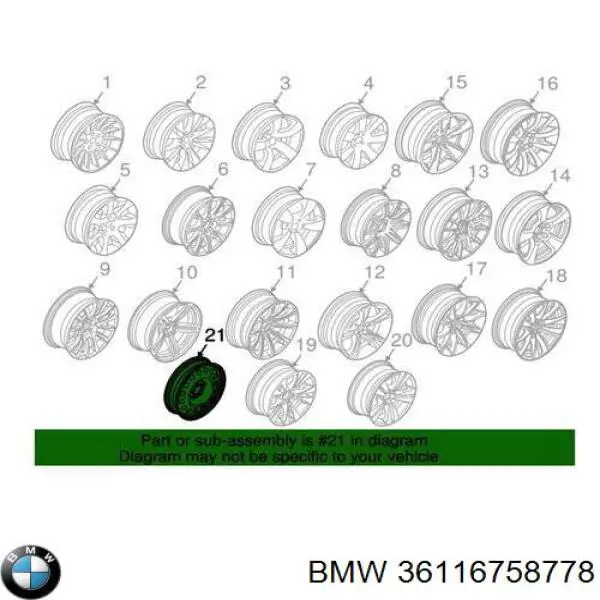 Comprar 36116758778 BMW Llantas de acero (Estampado)