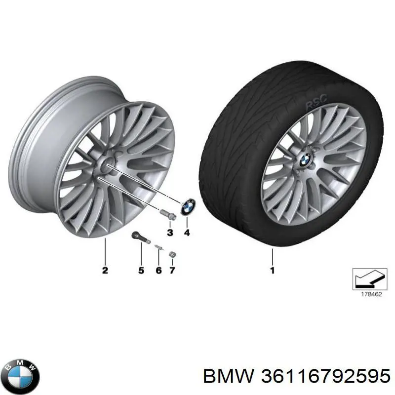 Rines BMW 36116792595 precio, desde 782,30 EUR